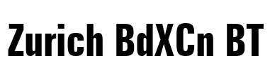 Zurich BdXCn BT Font Image