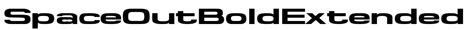 SpaceOutBoldExtended Font Image