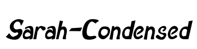 Sarah-Condensed