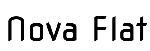 Nova Flat Font Image