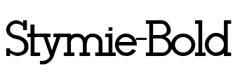 Stymie-Bold Font Image