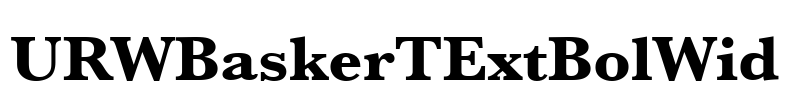 URWBaskerTExtBolWid Font Image