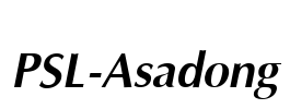 PSL-Asadong Font Image