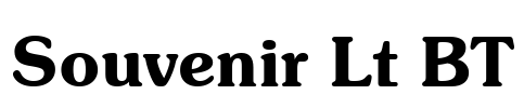 Souvenir Lt BT Font Image