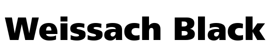 Weissach Black Font Image