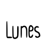 Lunes Font Image