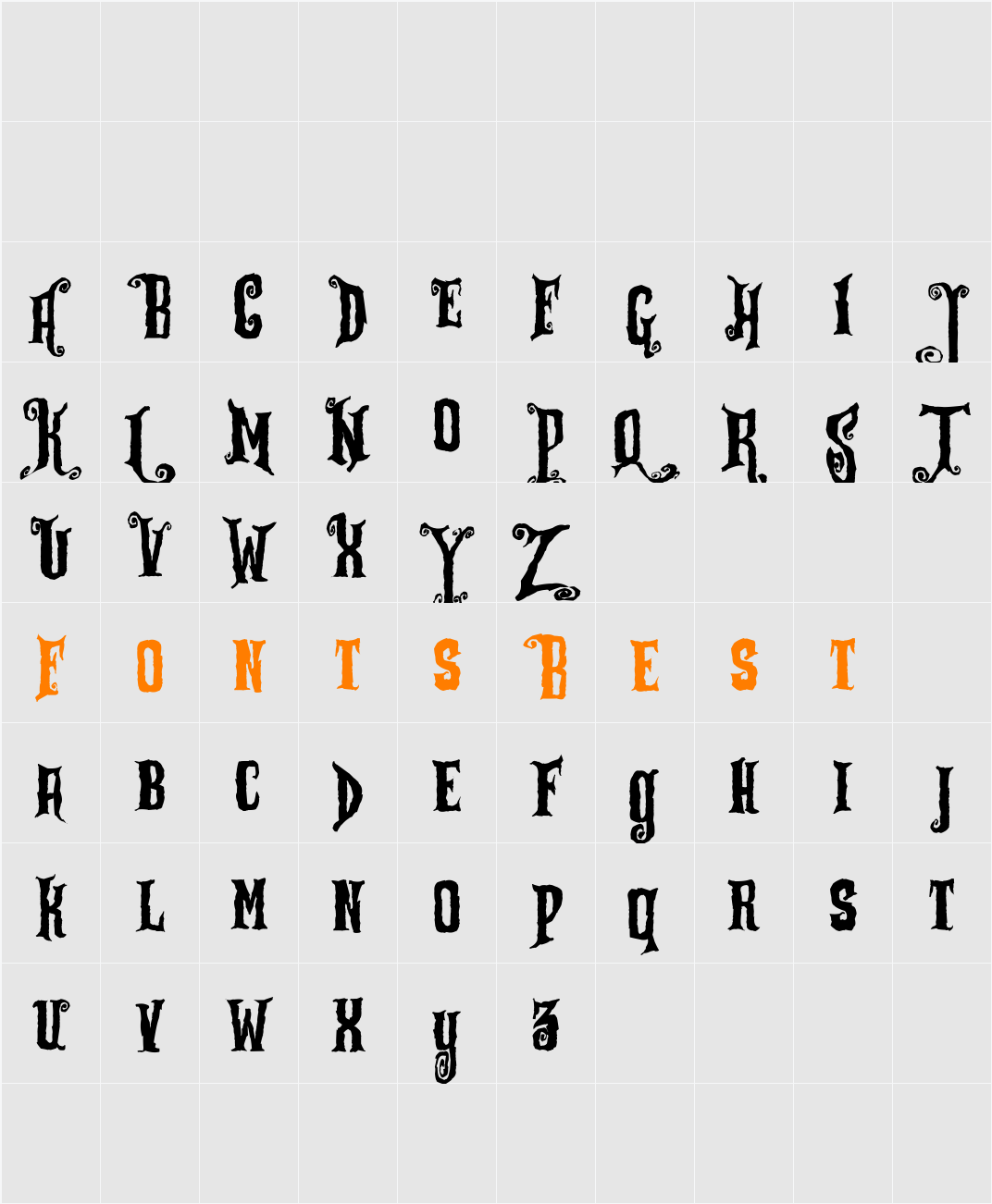 Zu Kabarett Destroy Character Map