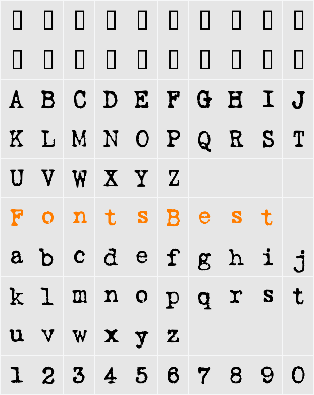 Love LetterTW Character Map