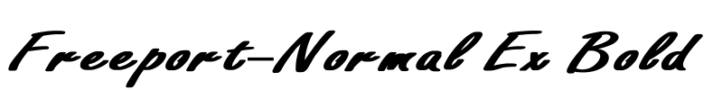 Freeport-Normal Ex Bold Font Image