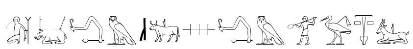 The Nile Song Font Image