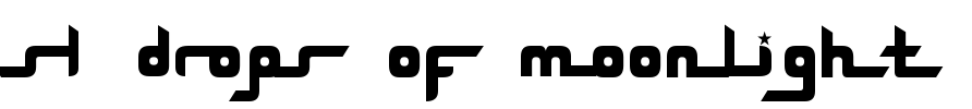 SL Drops Of Moonlight Font Image