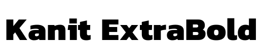 Kanit ExtraBold Font Image