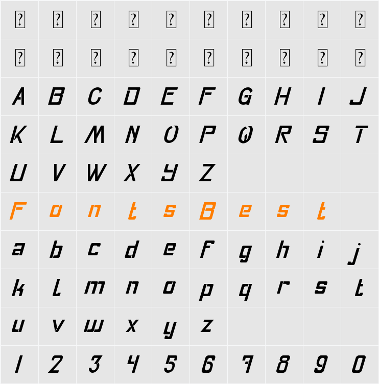 Fly Character Map