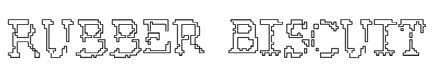 Rubber Biscuit Font Image