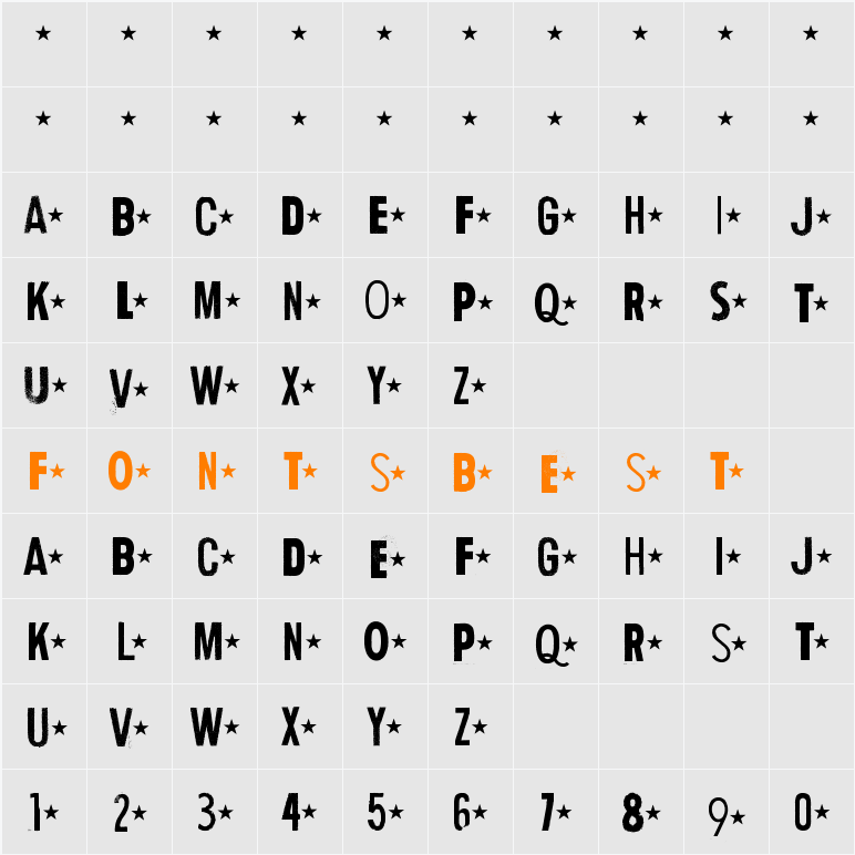 Human Error Star Character Map