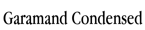 Garamand Condensed Font Image