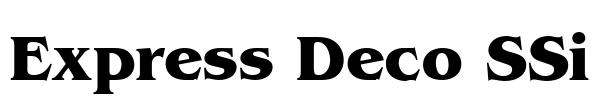 Express Deco SSi Font Image