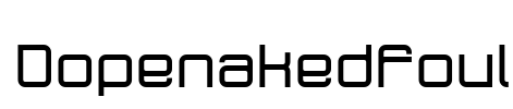 Dopenakedfoul Font Image