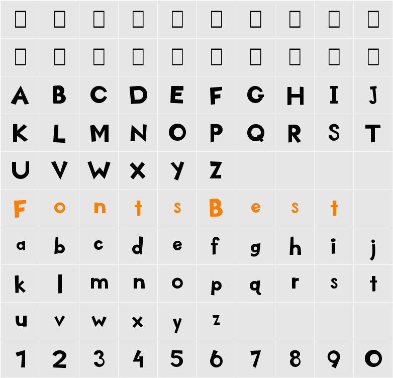 KidZone Pro Character Map