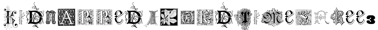 Kidnapped At Old Times Free 3 Font Image