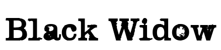 Black Widow Font Image