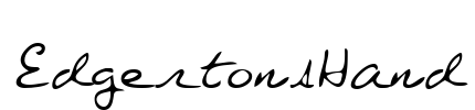 EdgertonsHand Font Image
