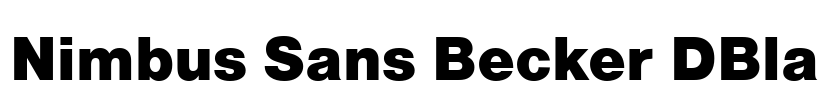 Nimbus Sans Becker DBla
