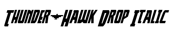 Thunder-Hawk Drop Italic