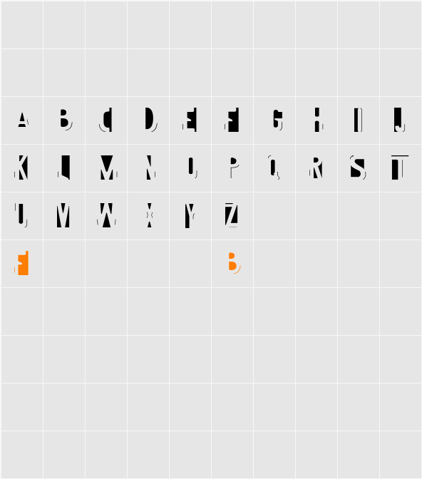 imprint Character Map