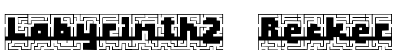 Labyrinth2 Becker Font Image
