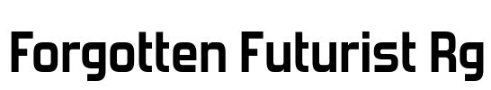 Forgotten Futurist Rg Font Image