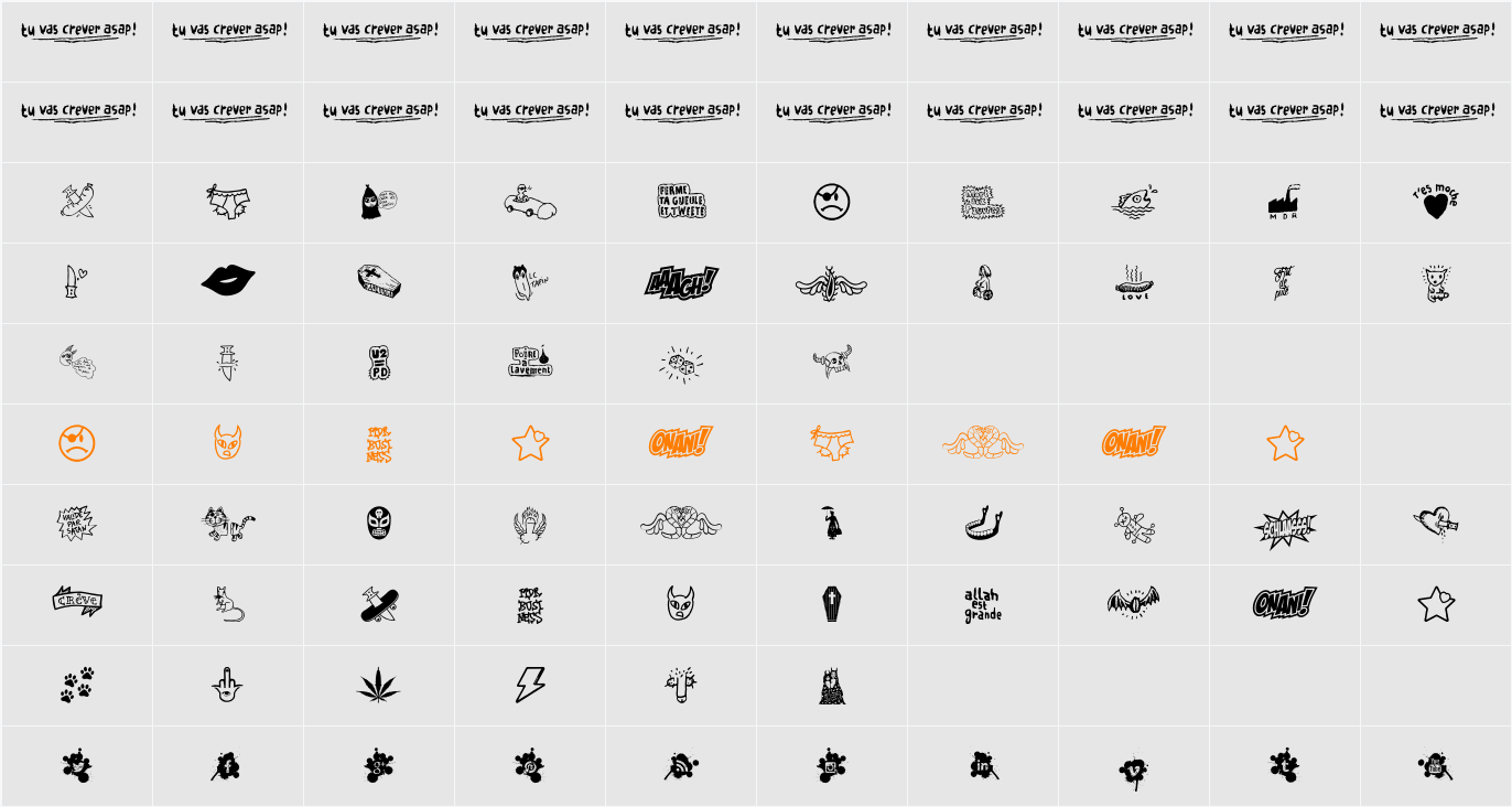 WC Schlaasss Classic Character Map