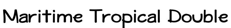 Maritime Tropical Double Font Image