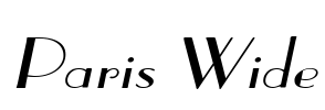Paris Wide Font Image