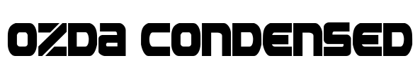 Ozda Condensed Font Image
