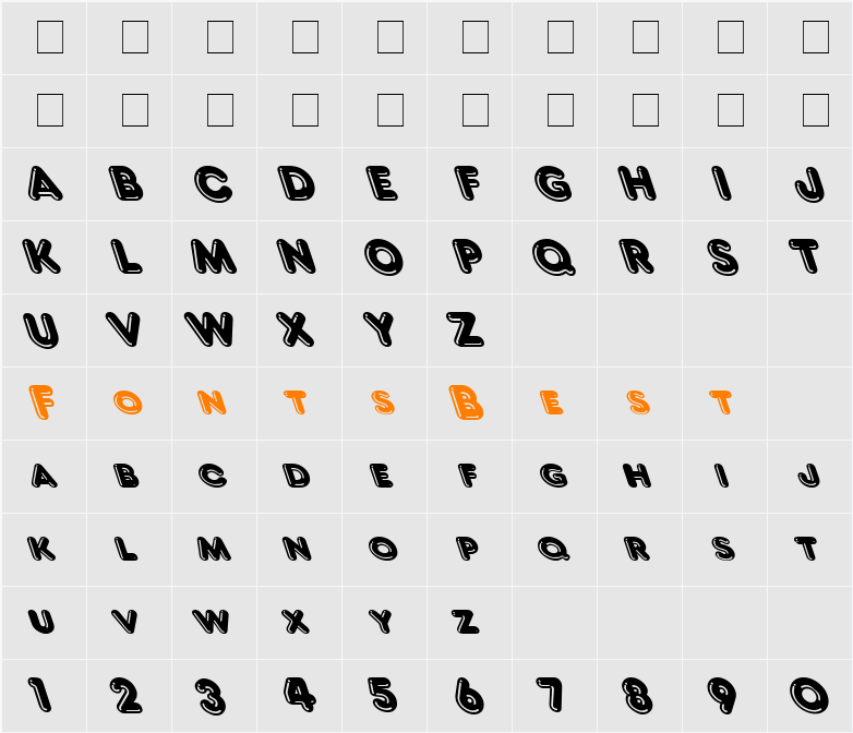 Frank Lazy Character Map