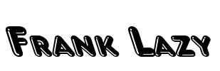 Frank Lazy Font Image
