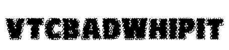 VTCBadWhipit Font Image