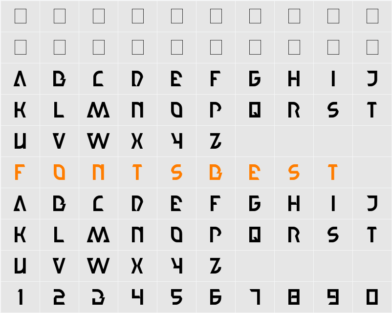 step forward Character Map