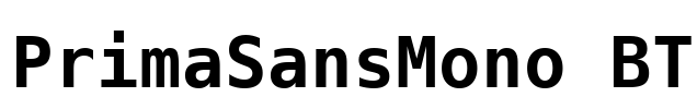 PrimaSansMono BT Font Image