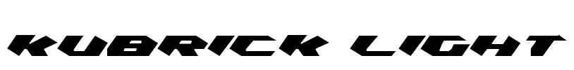 Kubrick Light Font Image