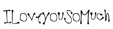 ILoveyouSoMuch Font Image