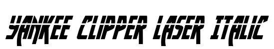 Yankee Clipper Laser Italic