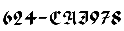 624-CAI978 Font Image