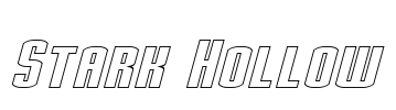 Stark Hollow Font Image