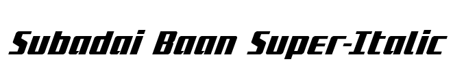 Subadai Baan Super-Italic