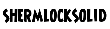 ShermlockSolid Font Image