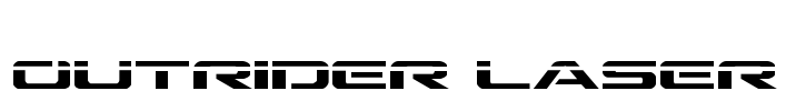 Outrider Laser Font Image