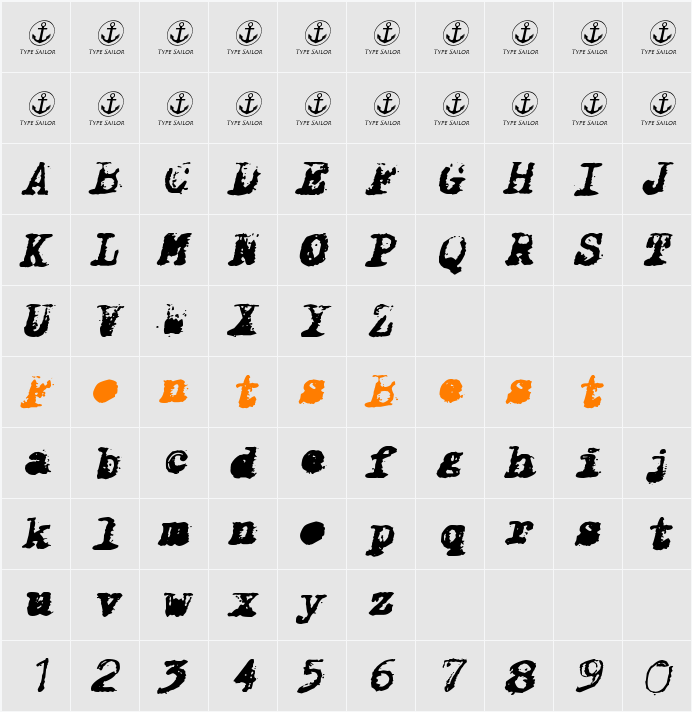 X-Classified Character Map