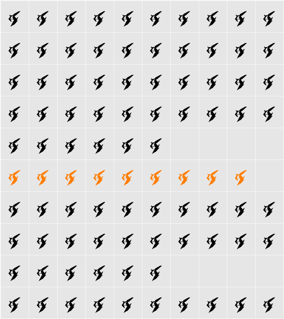 graffp Character Map